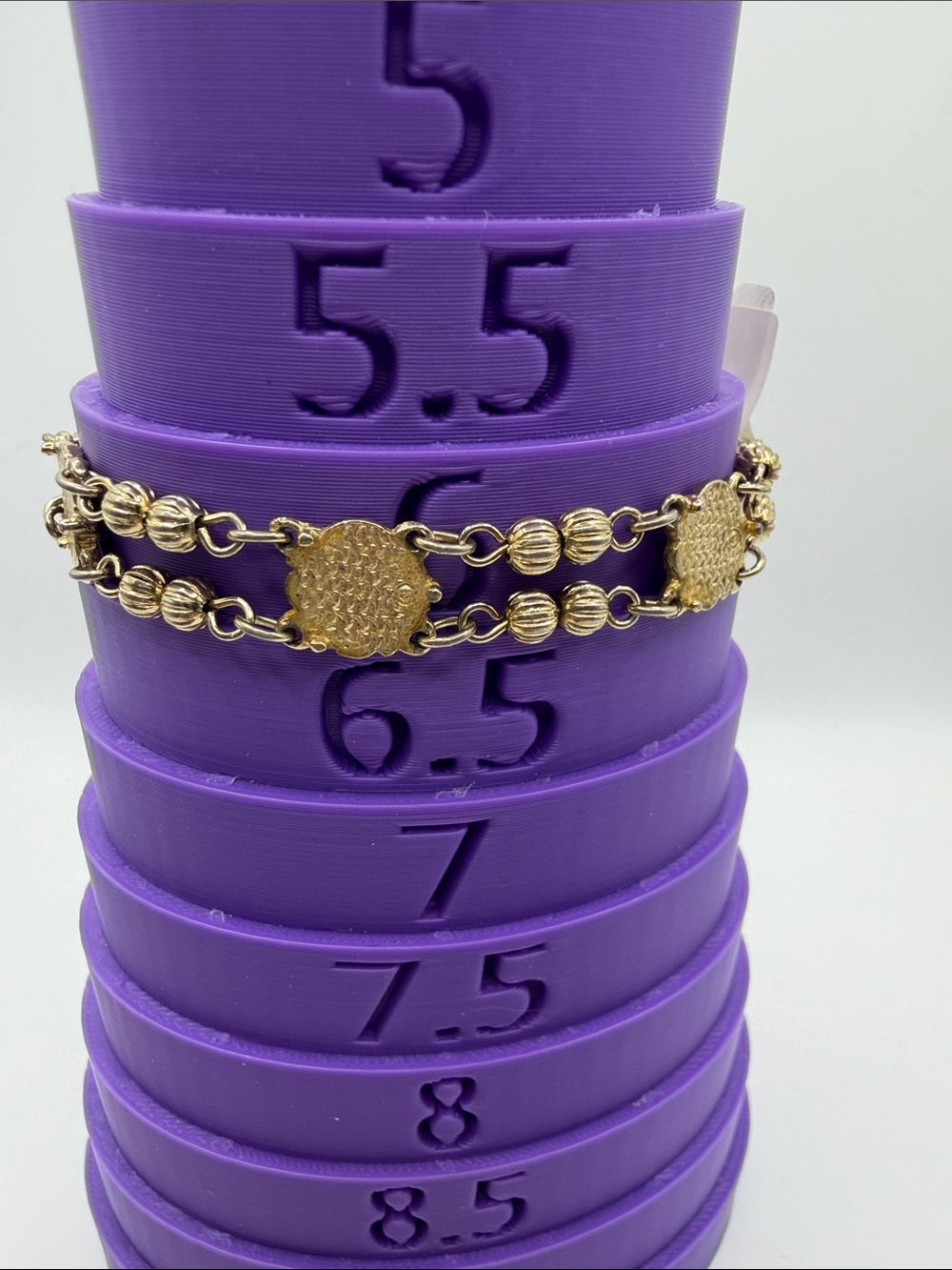 Gold-Tone Double Chain Medallion Bracelet - Women Jewelry